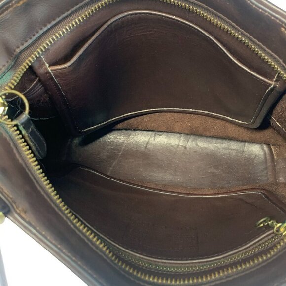 COACH Tribeca Shopper Tote Bag 1998 Brown Leather Shoulder Straps Brass H8P9098 - Picture 15 of 15